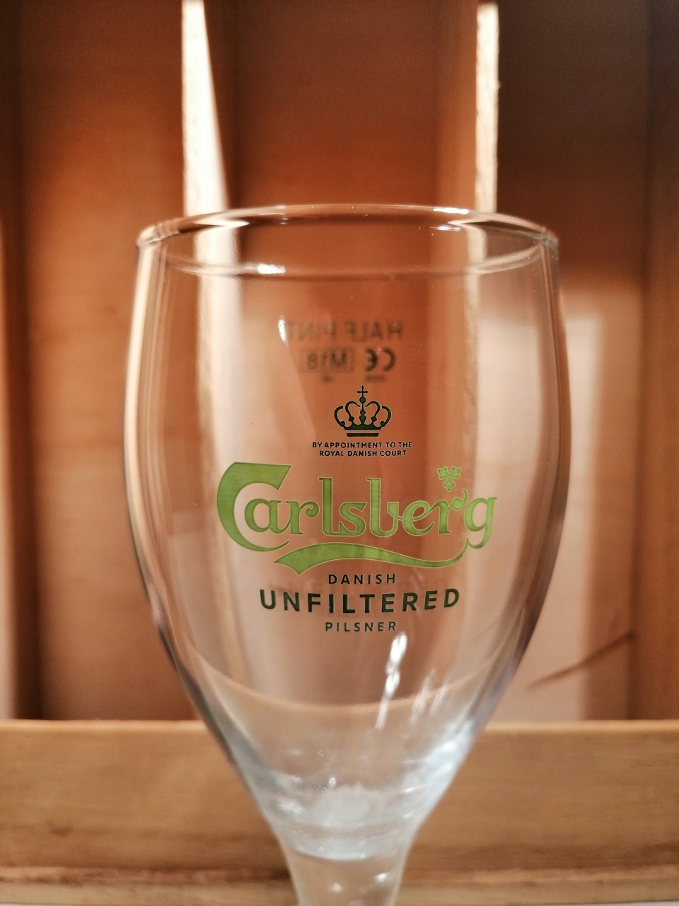 CARLSBERG UNFILTERED BEER szklanka Half Pint Kod producenta 11