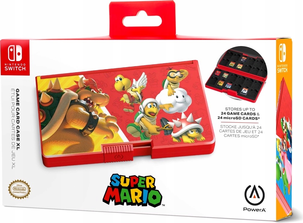 PowerA SWITCH Etui na 24 gry i 24 karty microSD - Heroes vs. Villains