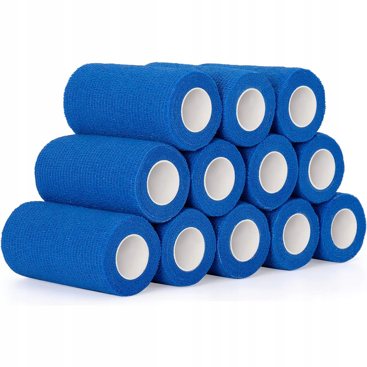 24SZT Bandaż Samoprzylepny Kohezyjny Elastyczny Niebieski 10CM X 4,5M