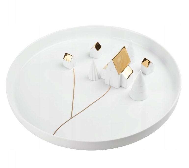 Rader Christmas Vánoční talíř Dekorativní mísa s domečky 40 cm Village