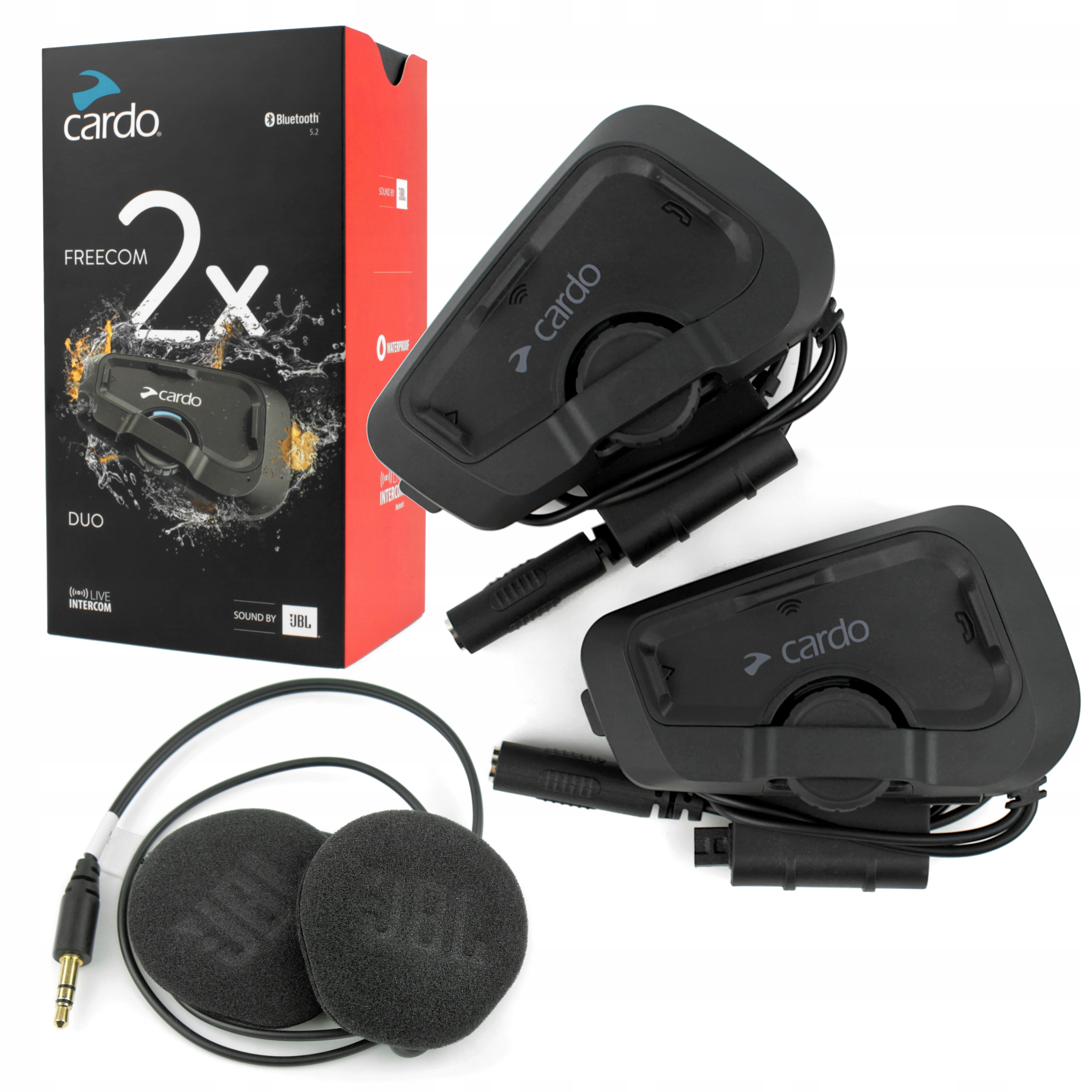 Домофони для 2 шоломів Cardo Freecom 2x Duo JBL
