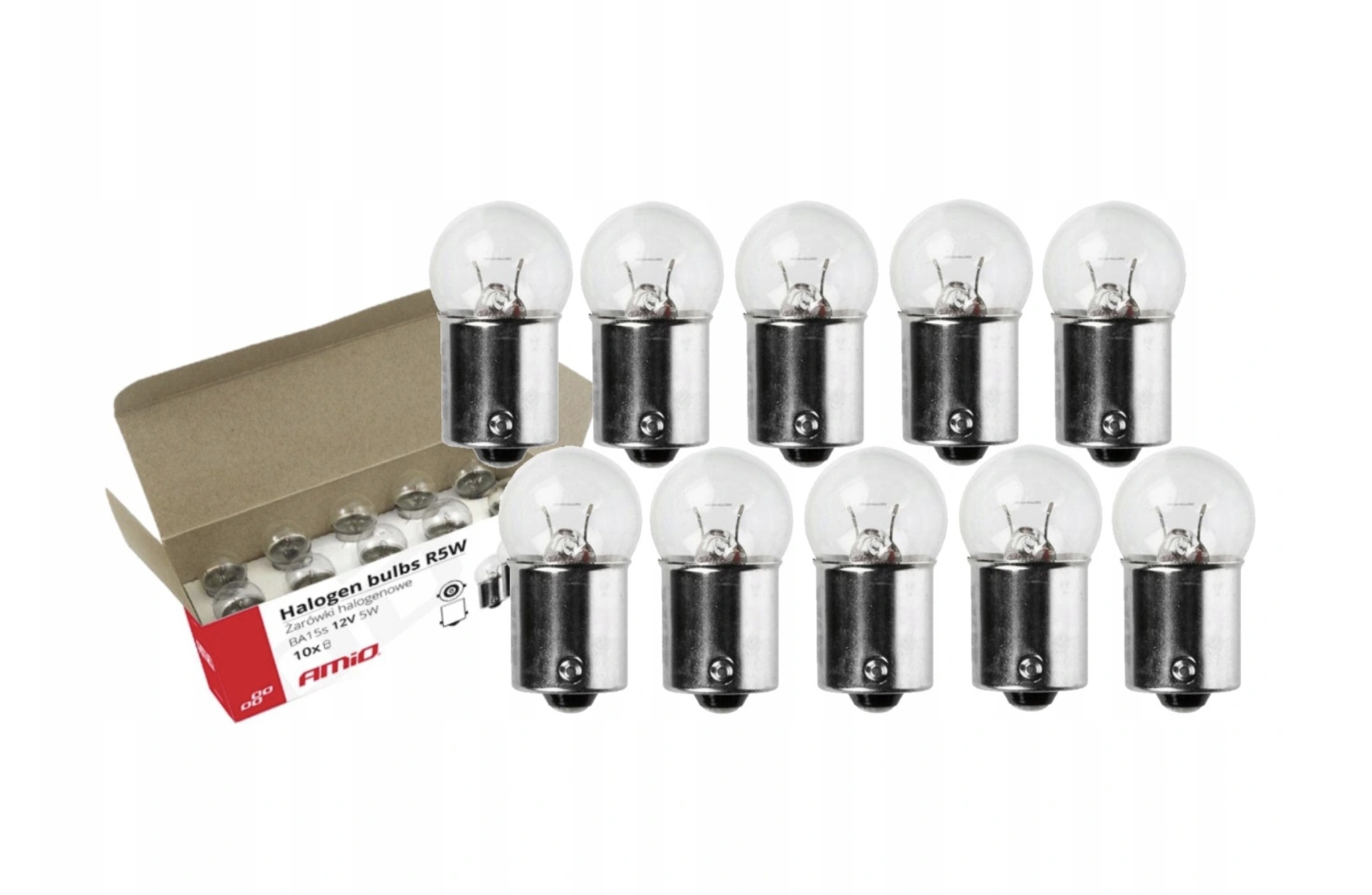 

Żarówki Halogenowe R5W BA15s 12V Postojówka 10szt