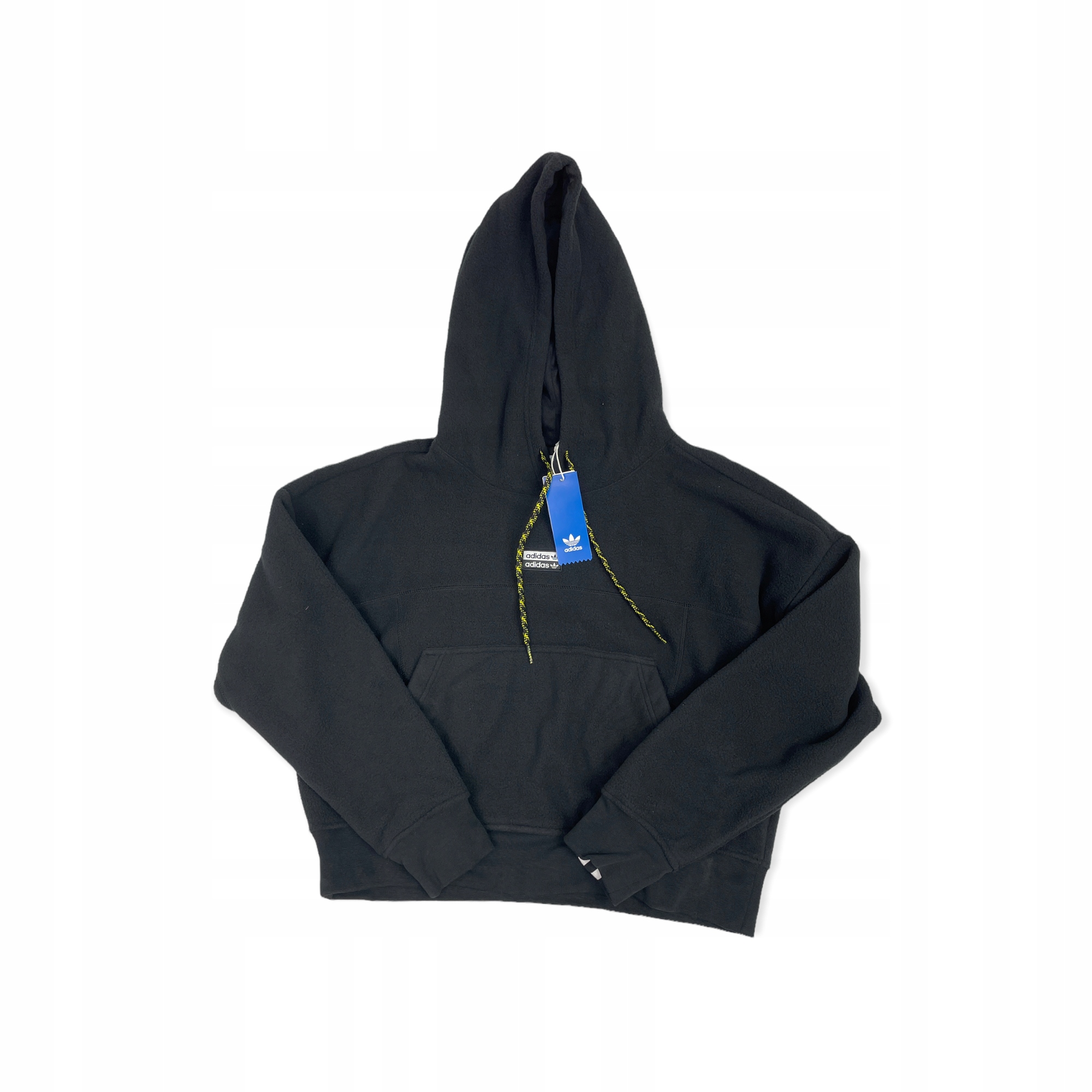 Zatahovací černá mikina s kapucí Adidas S
