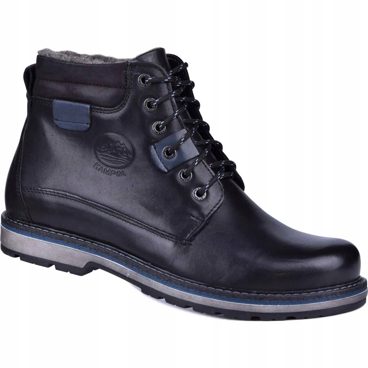 Trekové boty zimní zateplená kůže pánské 42