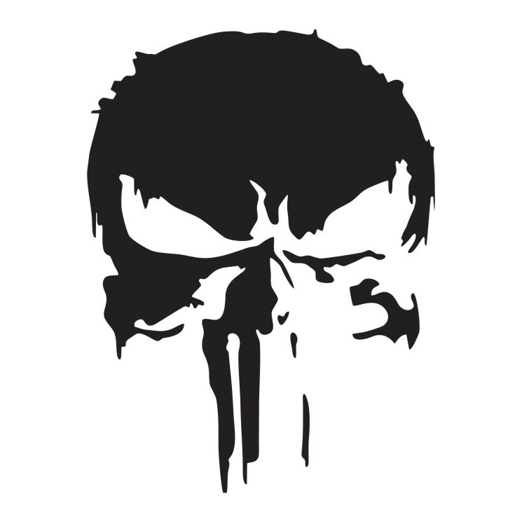 

Naklejka Punisher 45x34 cm duża XL