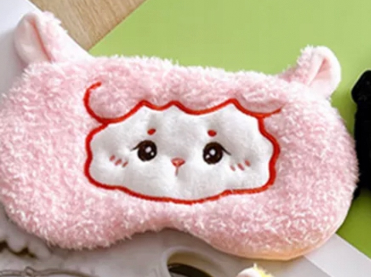 OPASKA NA OCZY MASKA DO SPANIA SNU RELAKSU owca Model na oczy