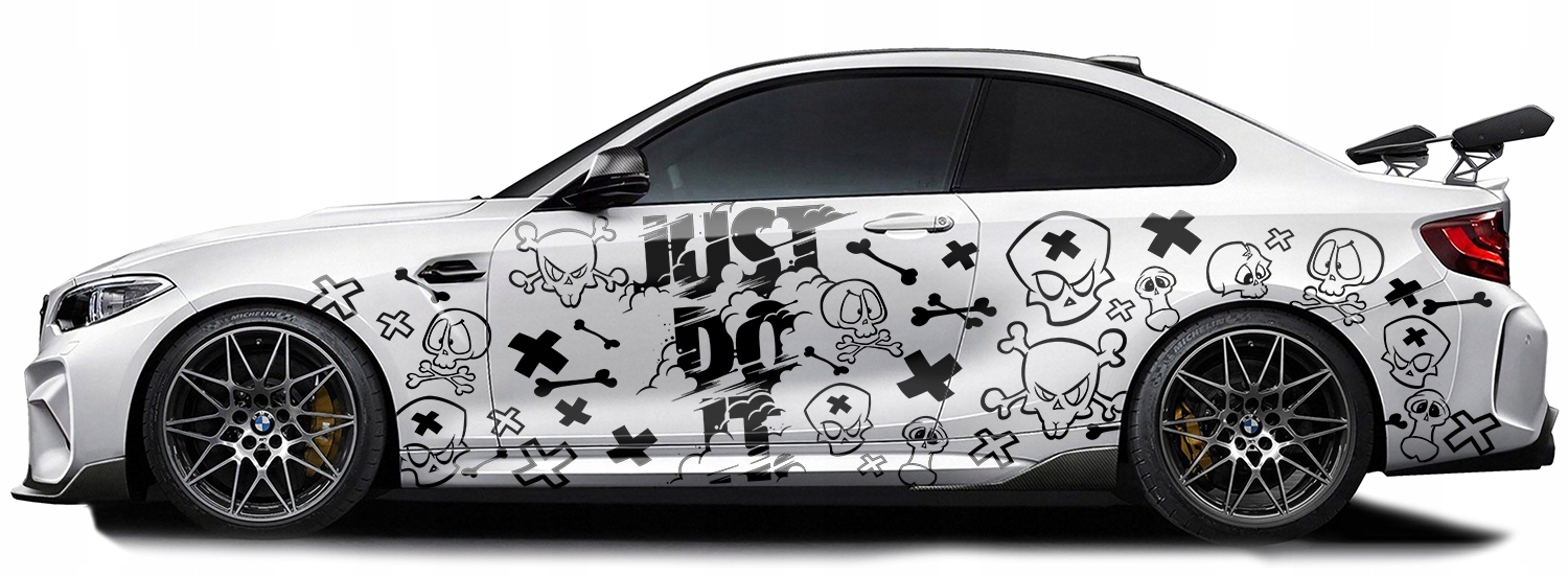 NAKLEJKI na Auto MOTYW CZASZKI JUST DO IT 94x400cm Producent code MG1150