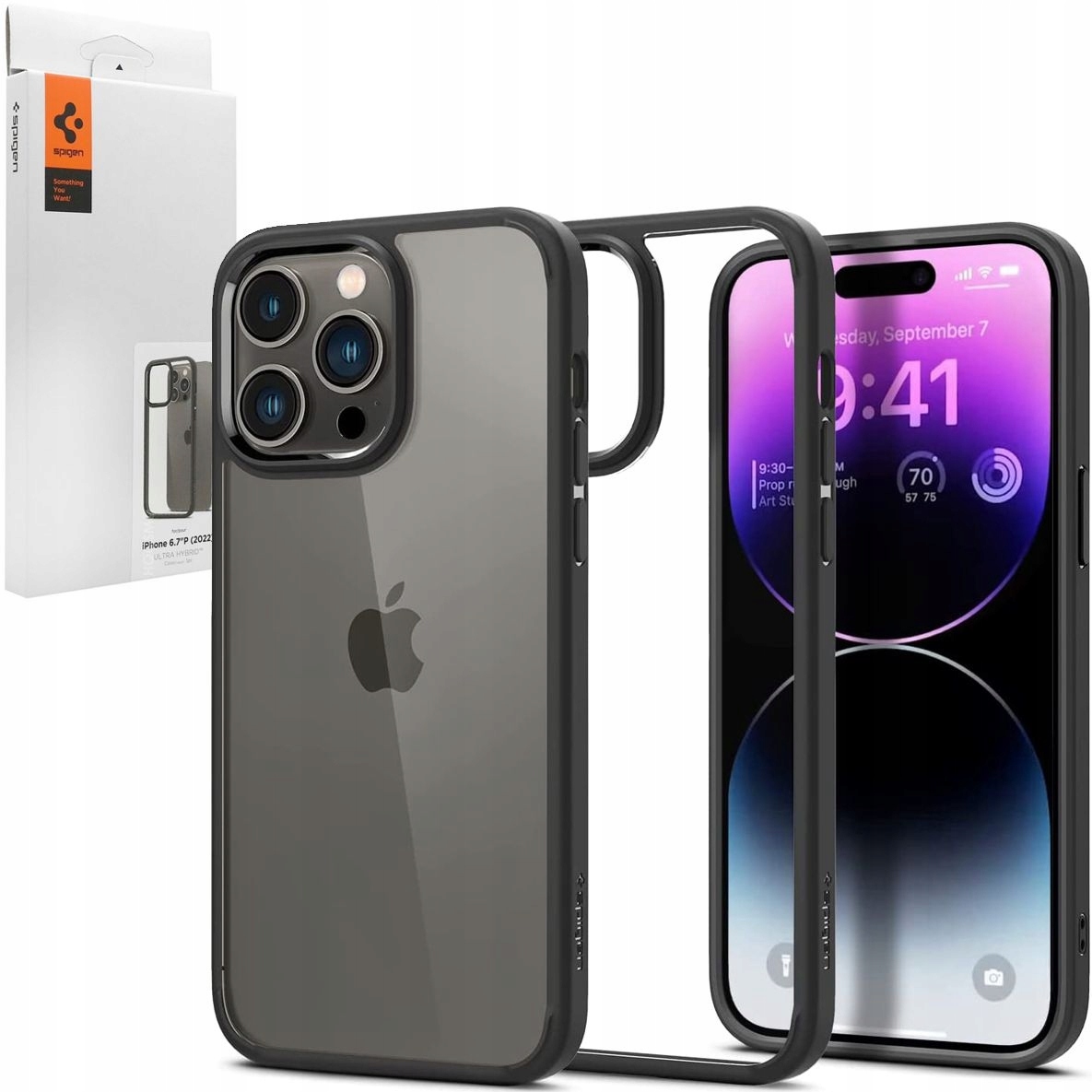 

Etui do iPhone 14 Pro Max, Spigen Ultra Hybrid Bl