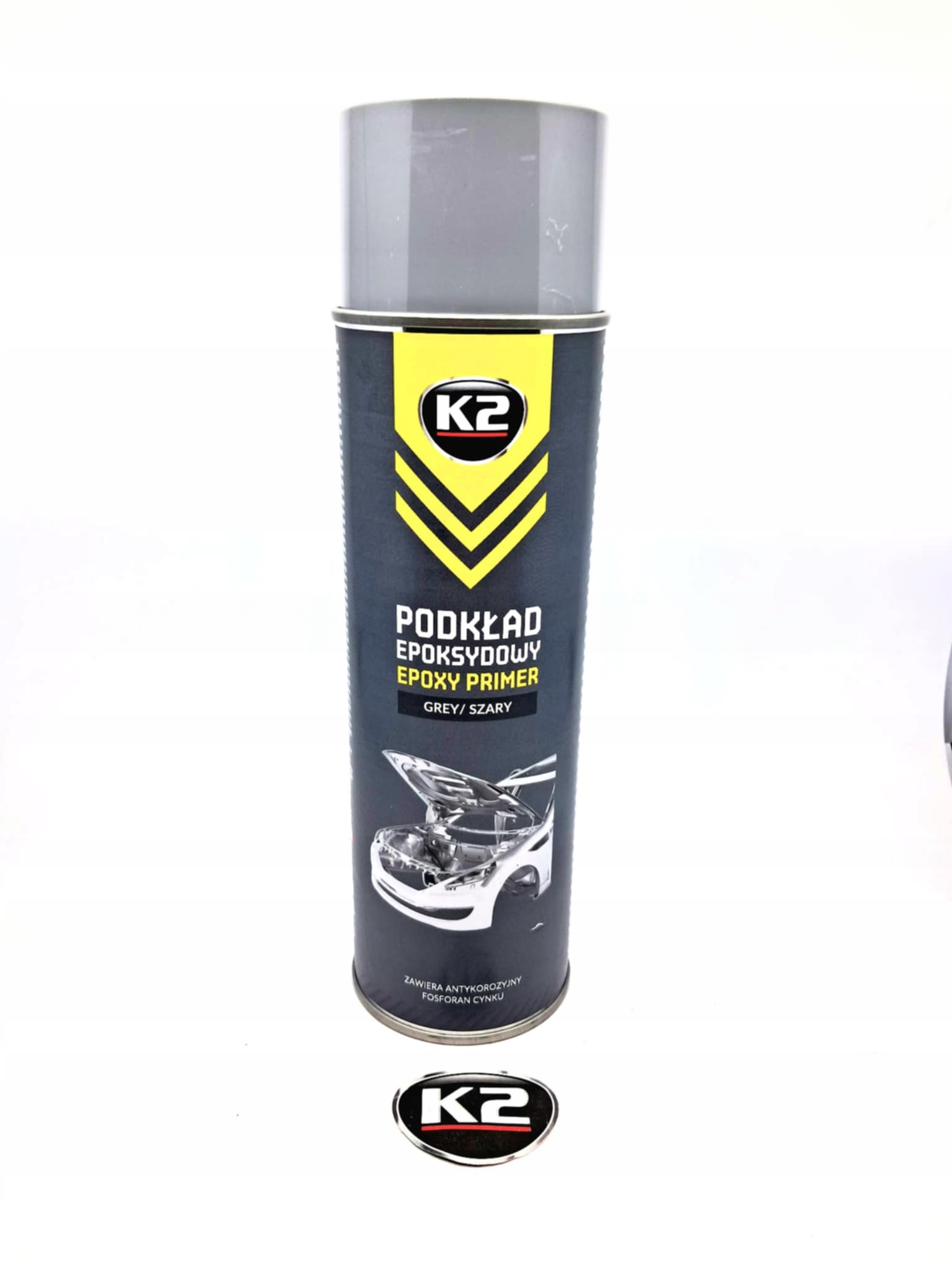 K2 Podkład Epoksydowy Szary Antykorozyjny Spray 500ml