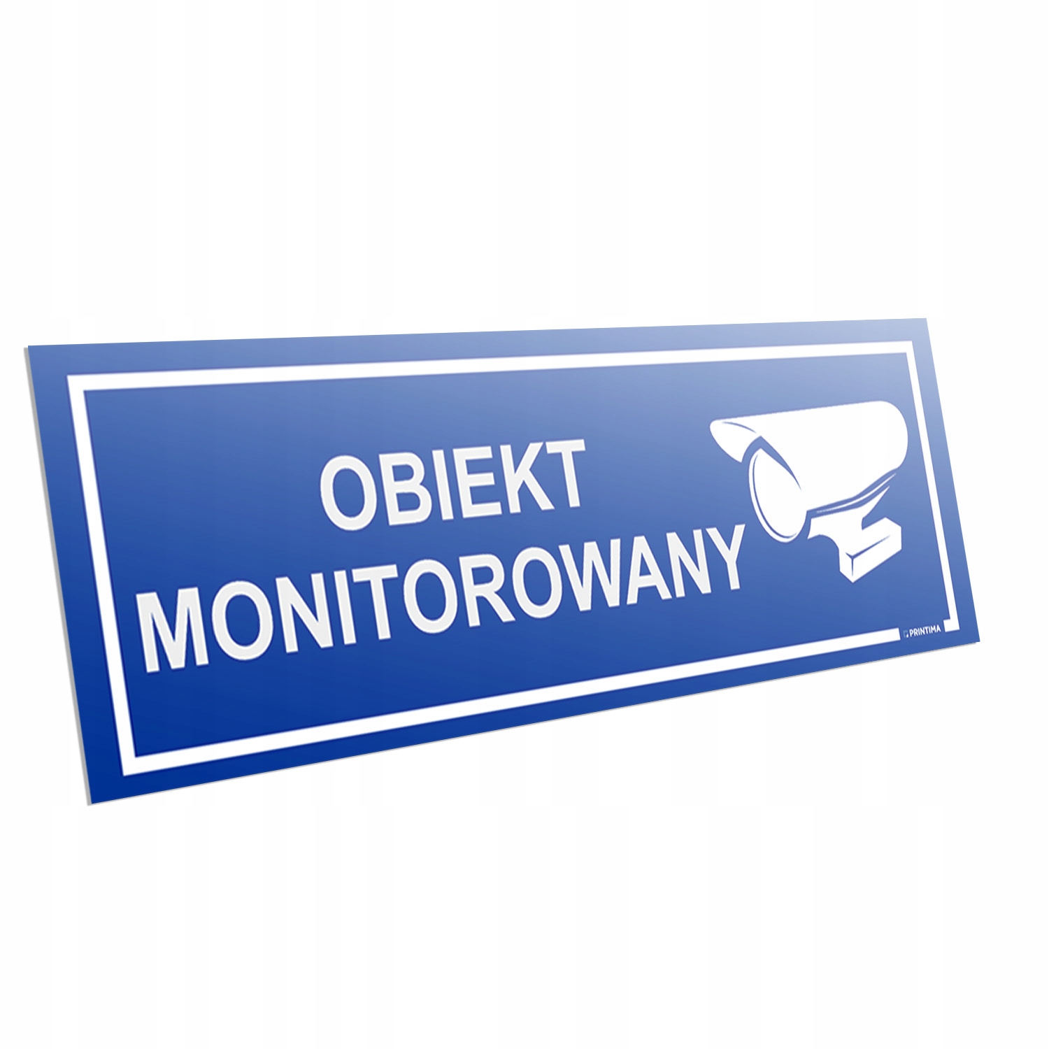 Информационная табличка объект контролируемая охраняемая территория / 32X10. 5cm / PVC