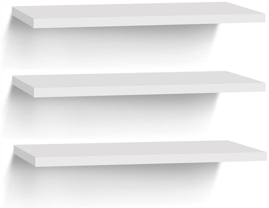 3 x Półka 50 cm Na Ścianę Wisząca Biała Czarna Różne