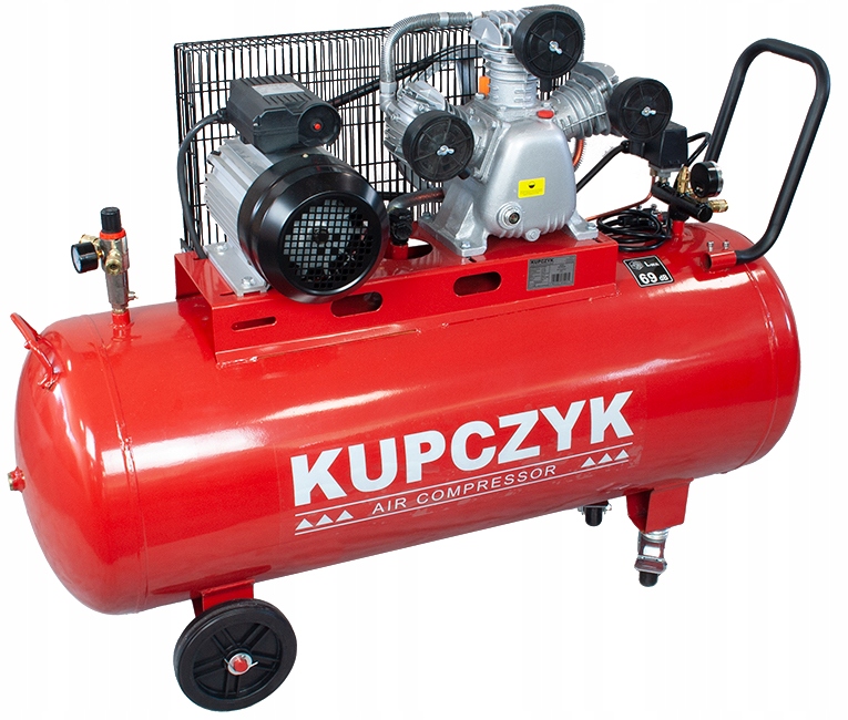 Kompresor Tłokowy Sprężarka Kupczyk 200 litrów KKT 500/200 Wydajność 500l/m Model KKT 500/200