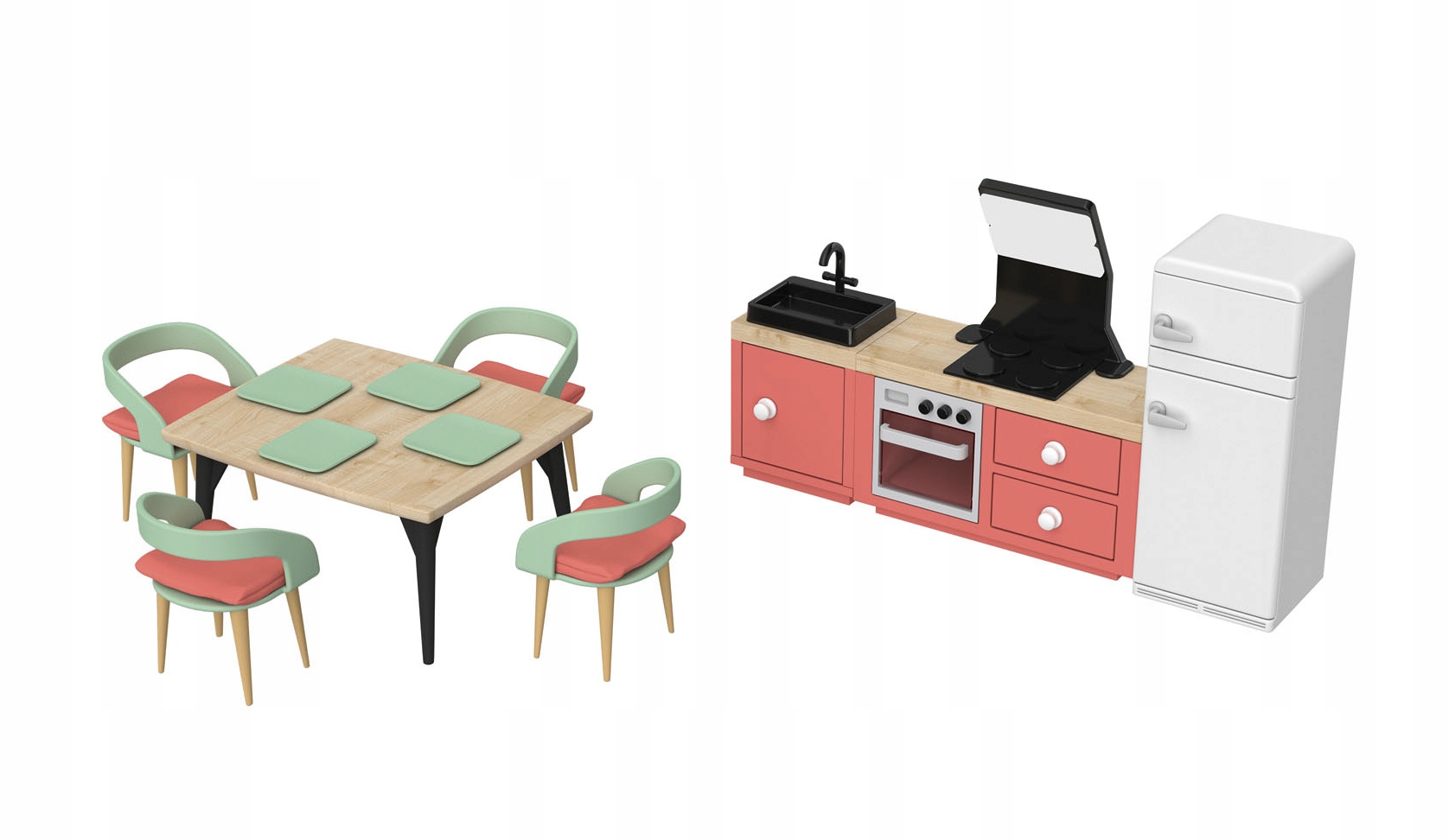 

Drewniane Mebelki Playtive Kuchnia 3 Lata Zestaw