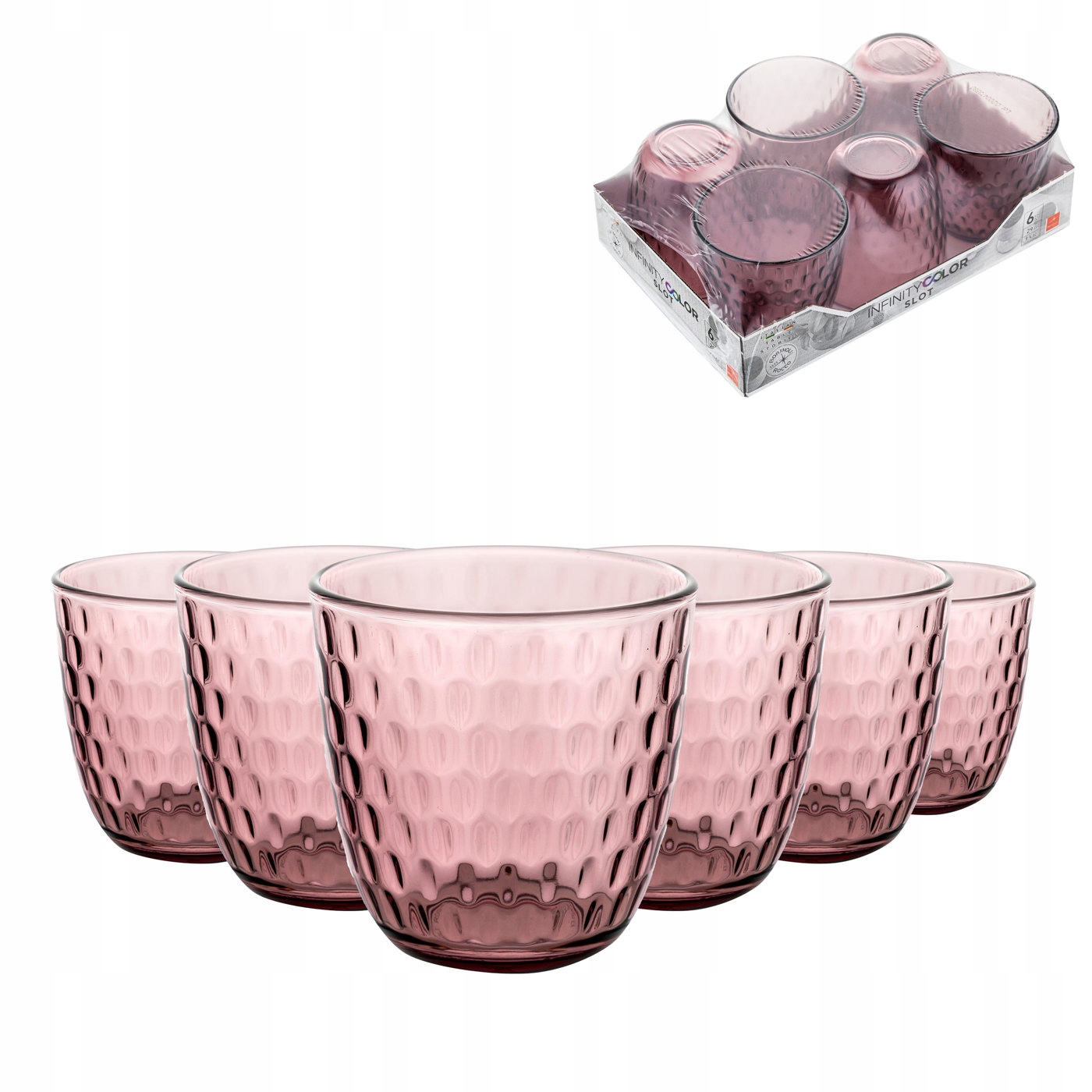 

Komplet szklanek Bormioli Rocco Slota Lilac Rose
