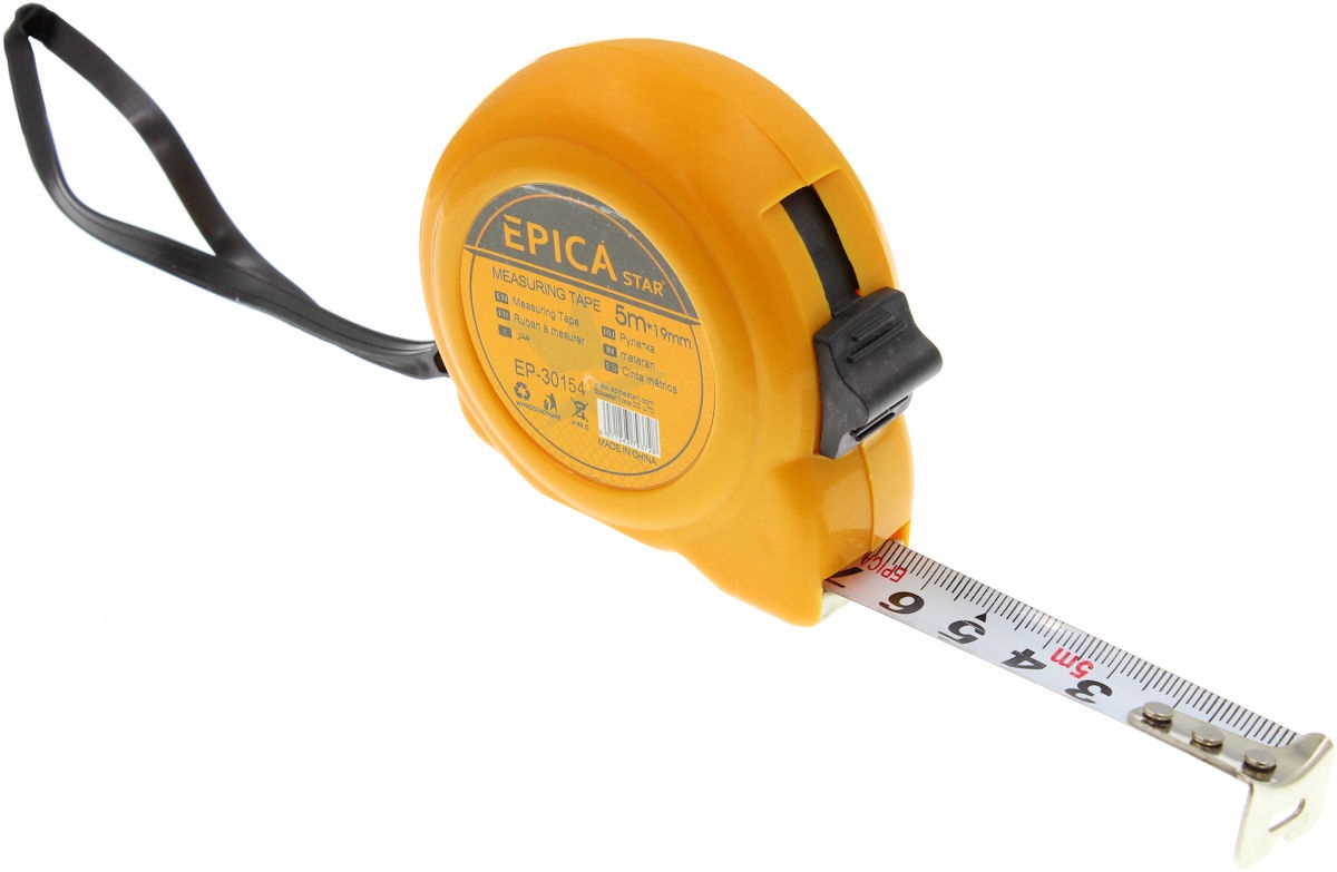 

Miara Zwijana 5M Taśma Metrówka z Blokadą 19mm