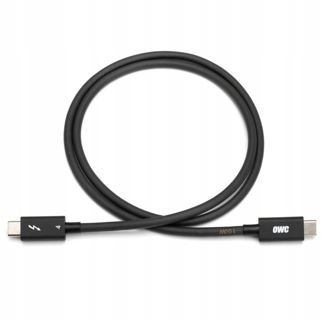 

Kabel przewód Thunderbolt 4 0.7m czarny Owc