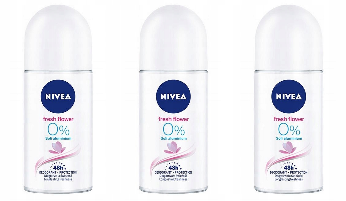 Nivea Fresh Flower deodorant roll-on 3x50 ml