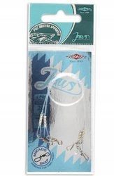 PRZYPON FLUOROCARBONOWY JAWS 45cm/8kg 2szt. MIKADO