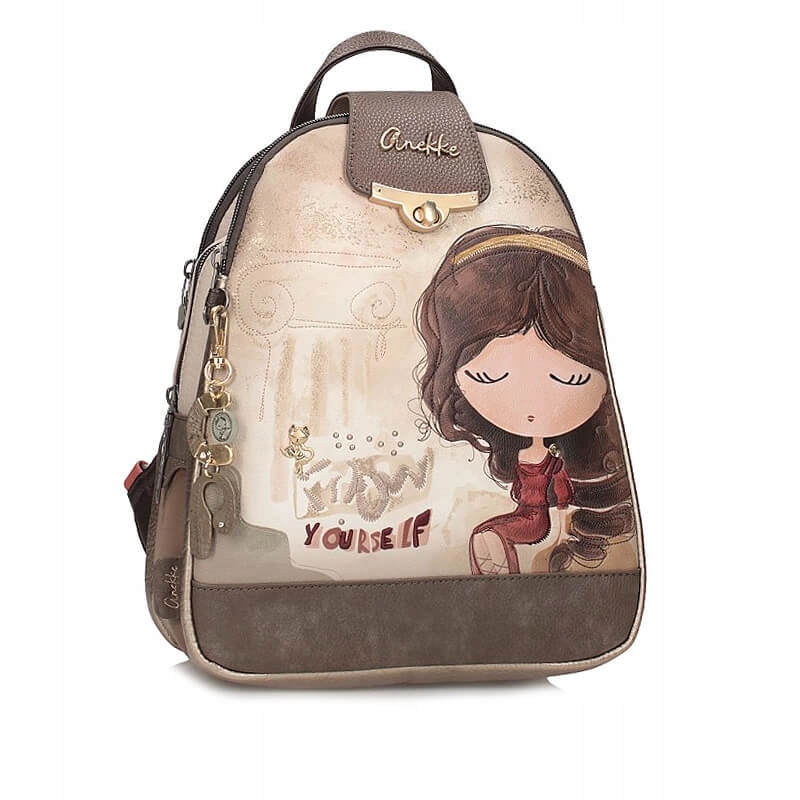 Batoh Anekke 42705-043 Mochila Sintetico Muse tříkomorový na zip