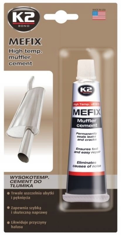 

K2 Mefix Cement Do Naprawy Wydechu Tłumika 140G