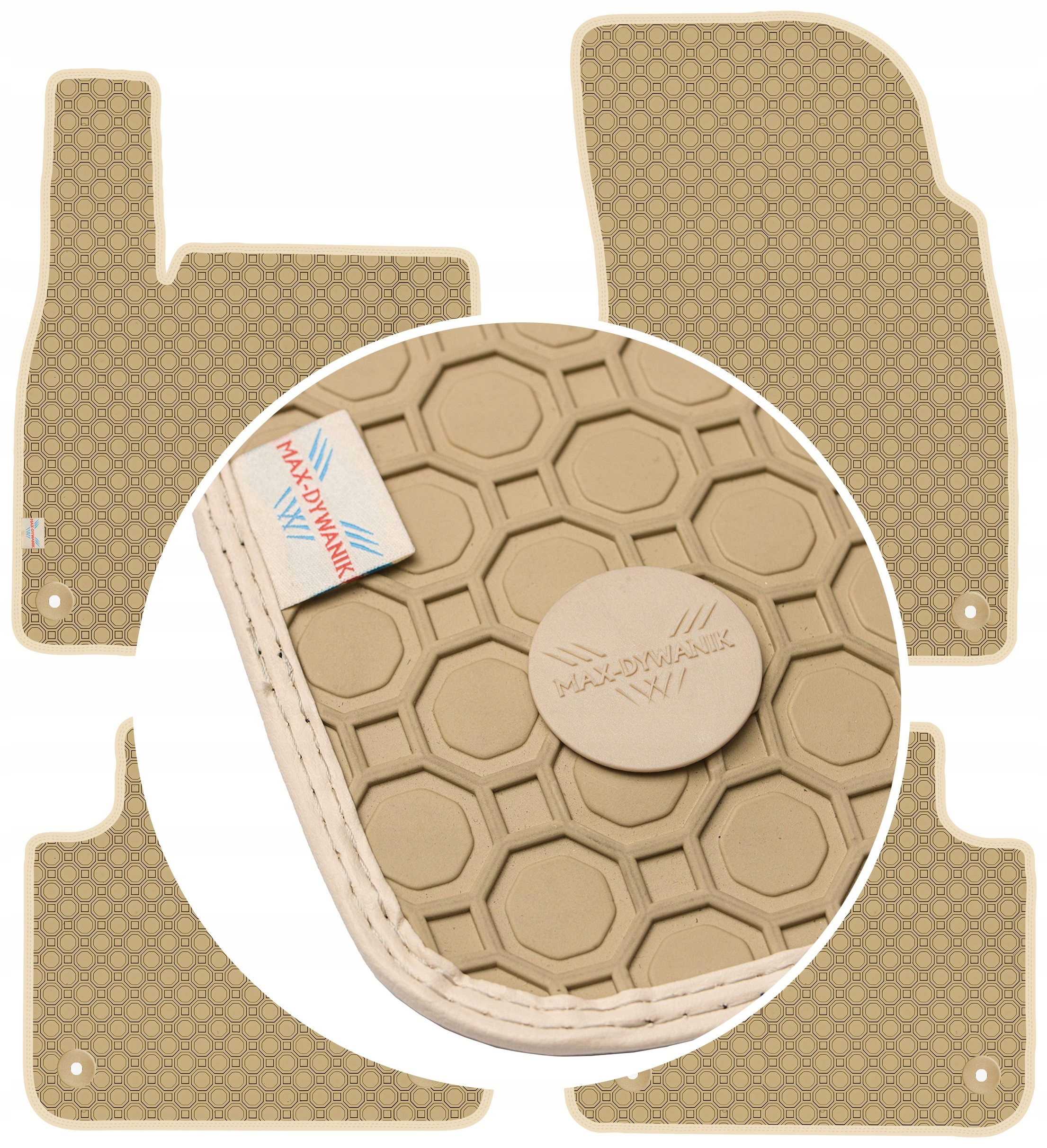 Porsche Cayenne III 2018 Béžové koberčeky