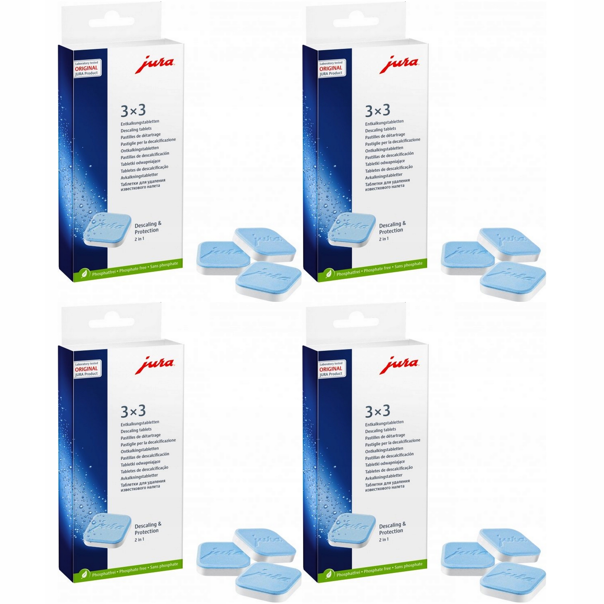 Tabletki odkamieniające ochronne Jura 2 w 1 T000346-000 36 szt Usuwa kamień