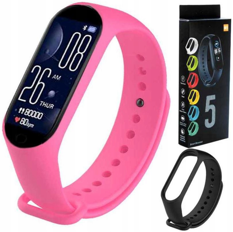 KROKOMIERZ SMARTBAND M5 PRO PULSOMETR SMS MENU PL