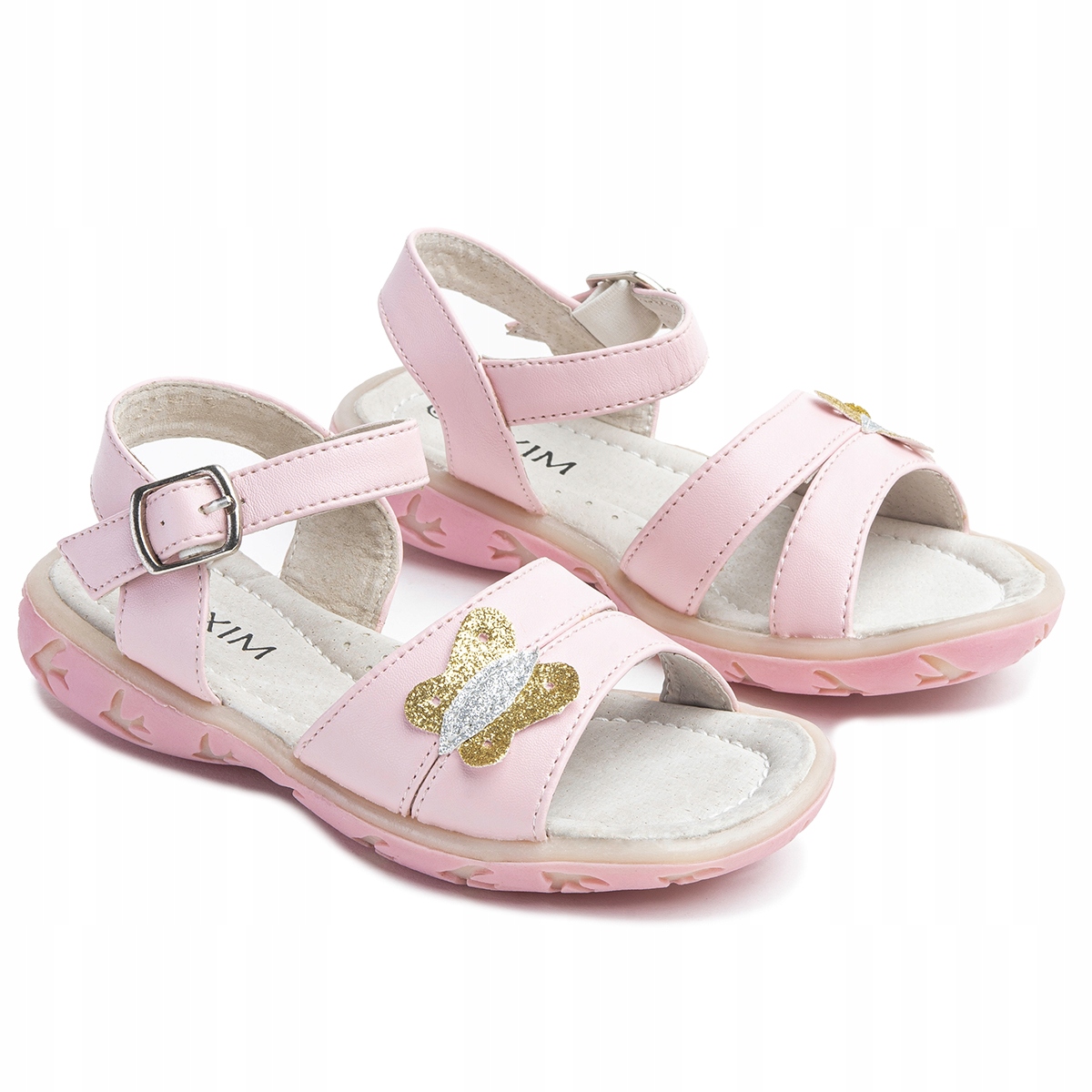 

Sandałki urocze wkł. skóra motylek Axim