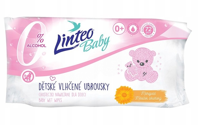 

Mokre Chusteczki nawilżane Baby 72sz Linteo