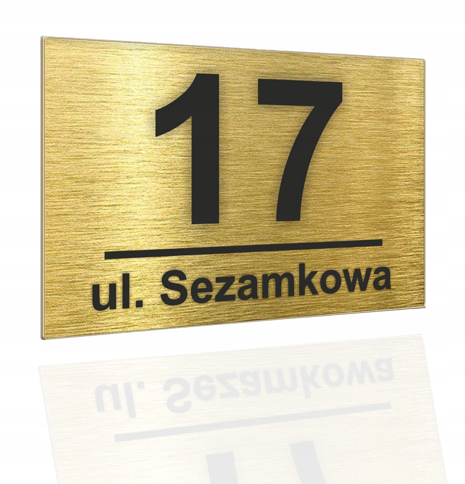 

Tabliczka Adresowa Aluminiowa Numer domu adres