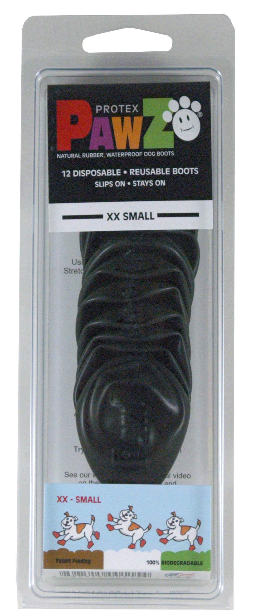 

Pawz Buty Obuwie Gumowe Psów Psa Xxs czarne