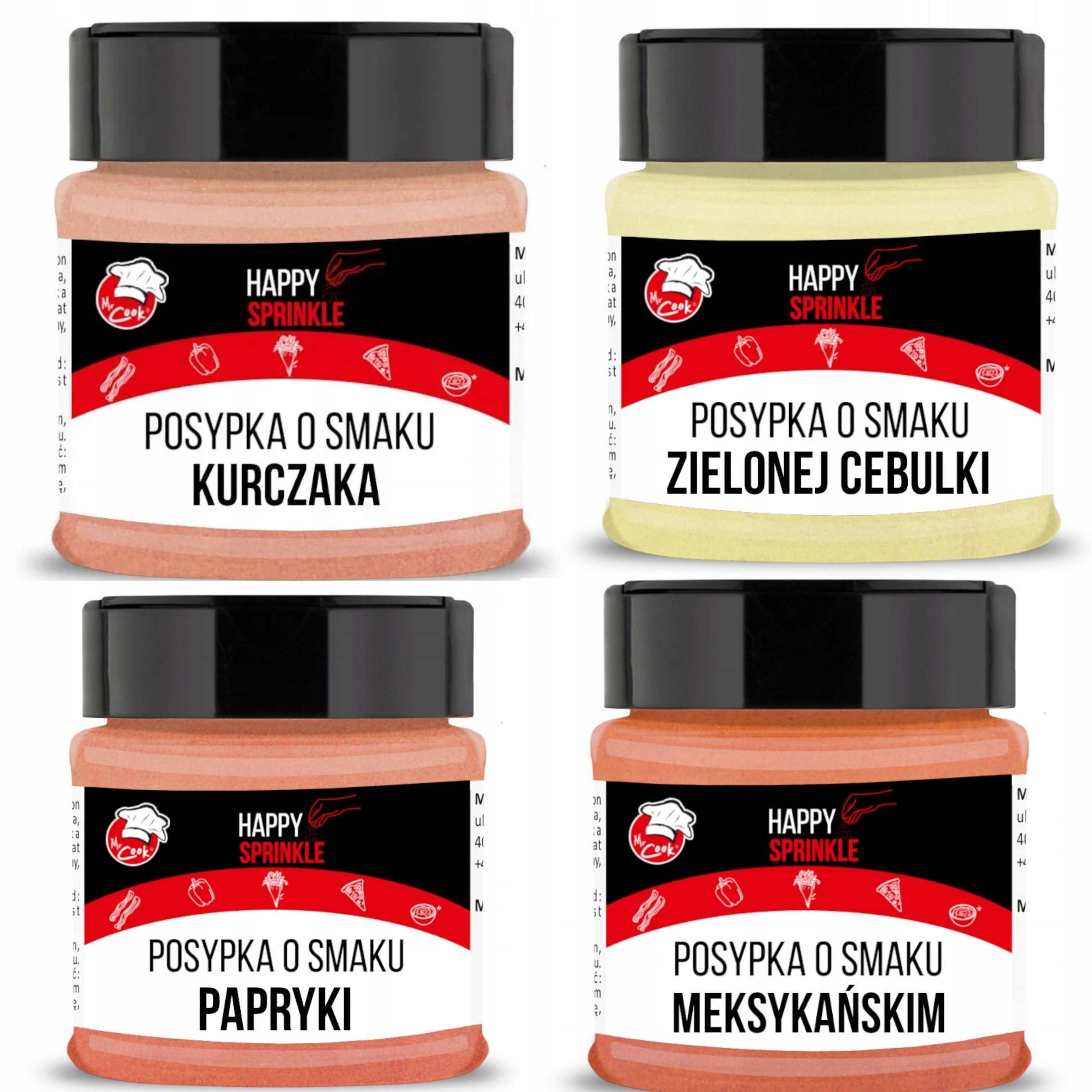 Levně Sada koření pro hranolky a vege chipsy 4 příchutě 4x400g Sklenice