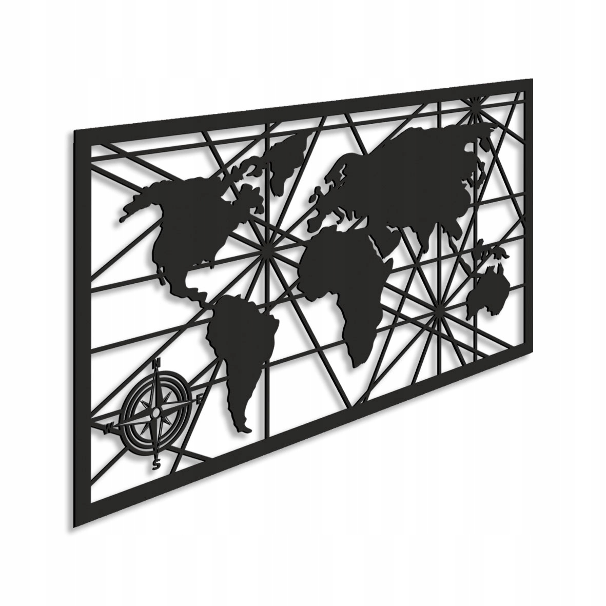 Obraz Mapa Světa Nástěnná Dekorace 3D XXL