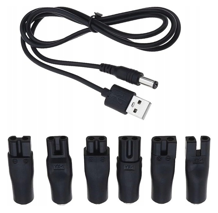 USB КАБЕЛЬ ДЛЯ ЗАРЯДКИ ЗАРЯДНОЕ УСТРОЙСТВО БРИТВА ТРИММЕР УНИВЕРСАЛЬНЫЙ НАКОНЕЧНИК