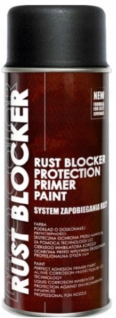 DECO COLOR RUST BLOCKER SPRAY 4w1 RAL 9005 CZARNY PÓŁMAT