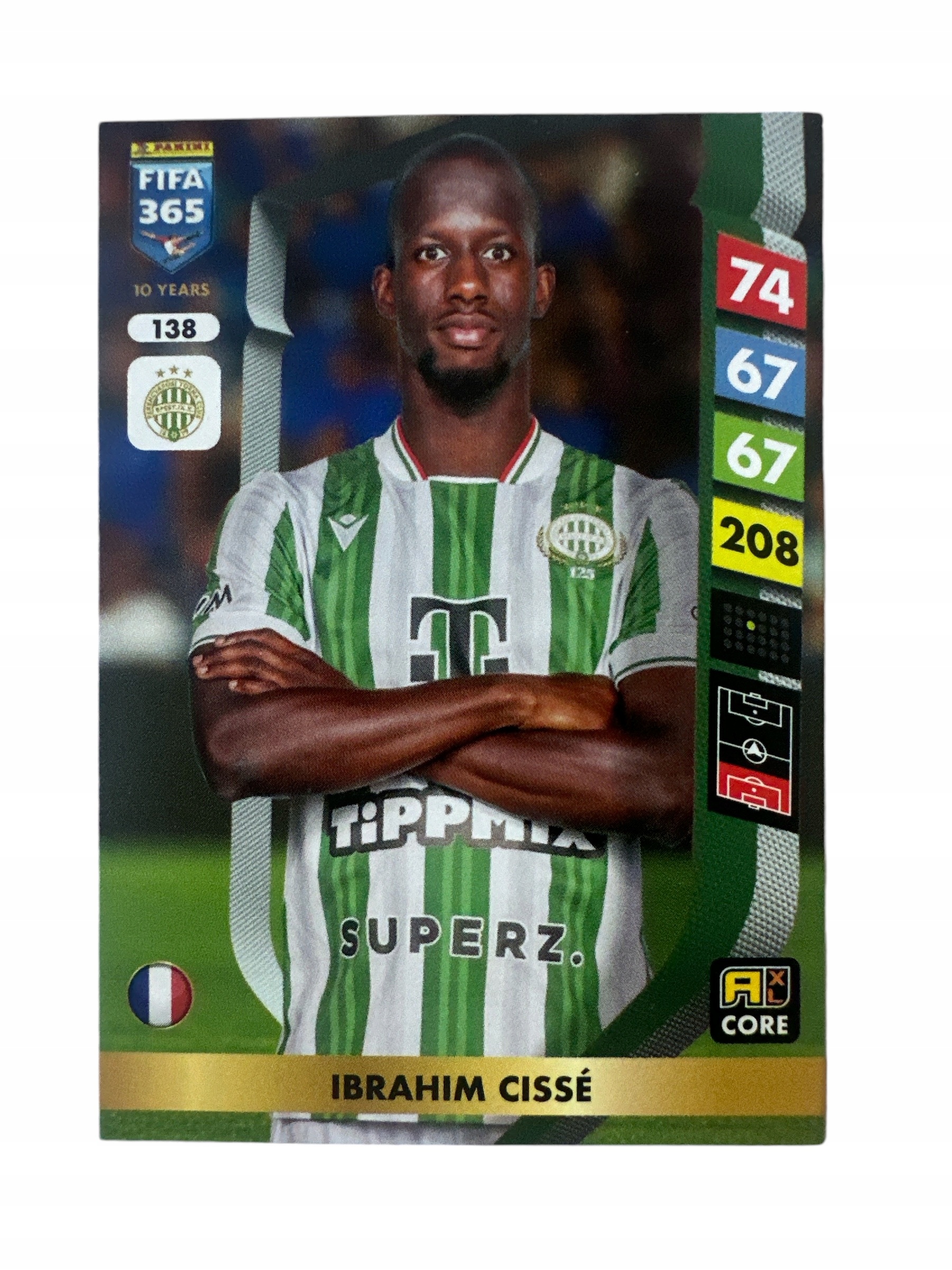 Fifa 365 2025 Adrenalyn XL Panini Core Ferencvarosi Nr 138 Cisse