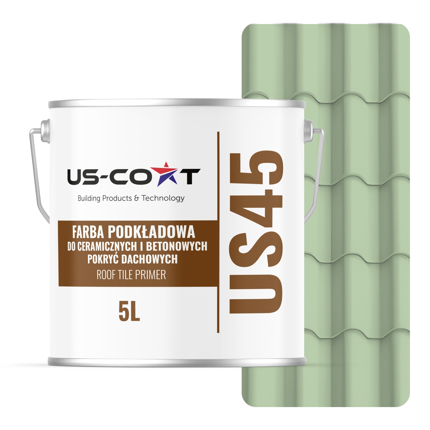 Podkladová Farba Na Strechu Keramická 5L 35m² Zelená Pastelová RAL6019 Mat