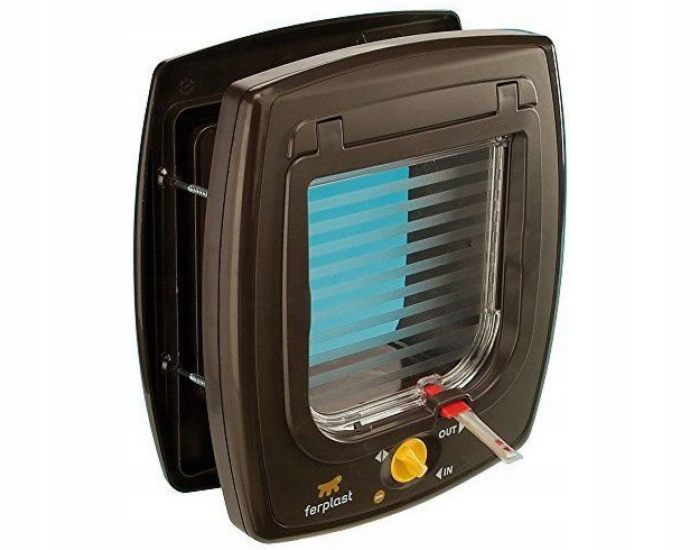 Levně Kyvadlová dvířka Pro Kočky/malého psa 4WAY Ferplast Swing 5 hnědá