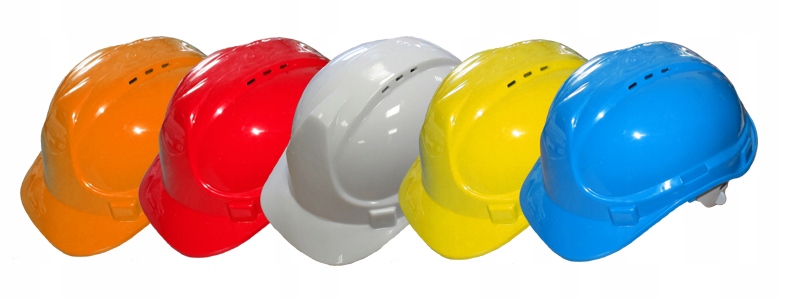 Hełm Kask BHP Budowlany Roboczy Ochronny Czerwony Przeznaczenie dla budowlańców dla drwali dla elektryków