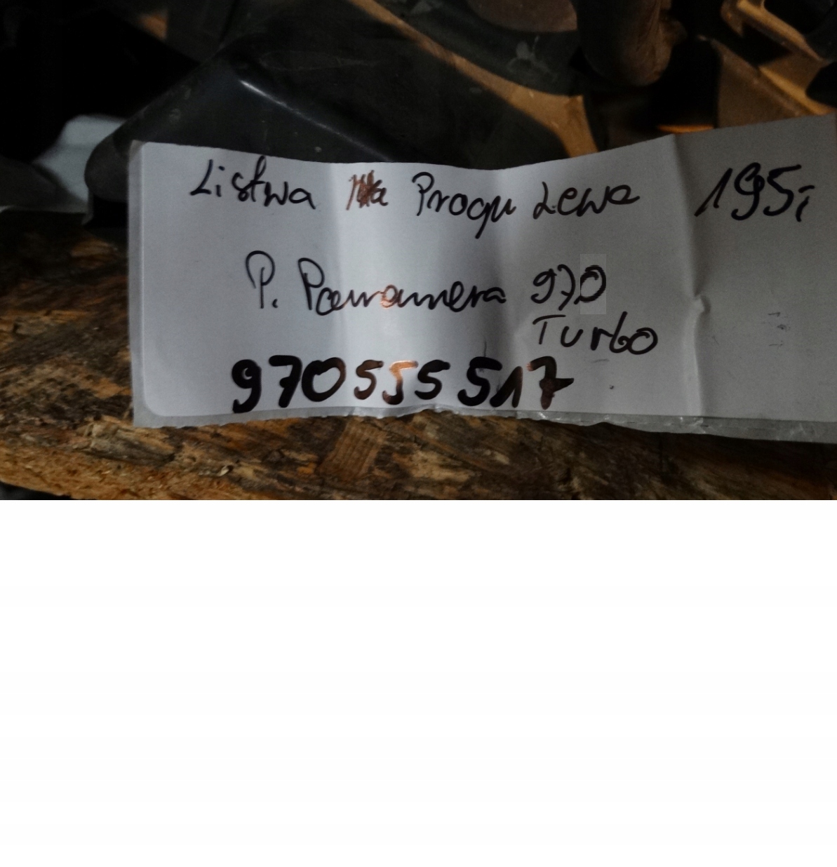 lišta PRAHU levá PORSCHE PANAMERA 970 TURBO 1