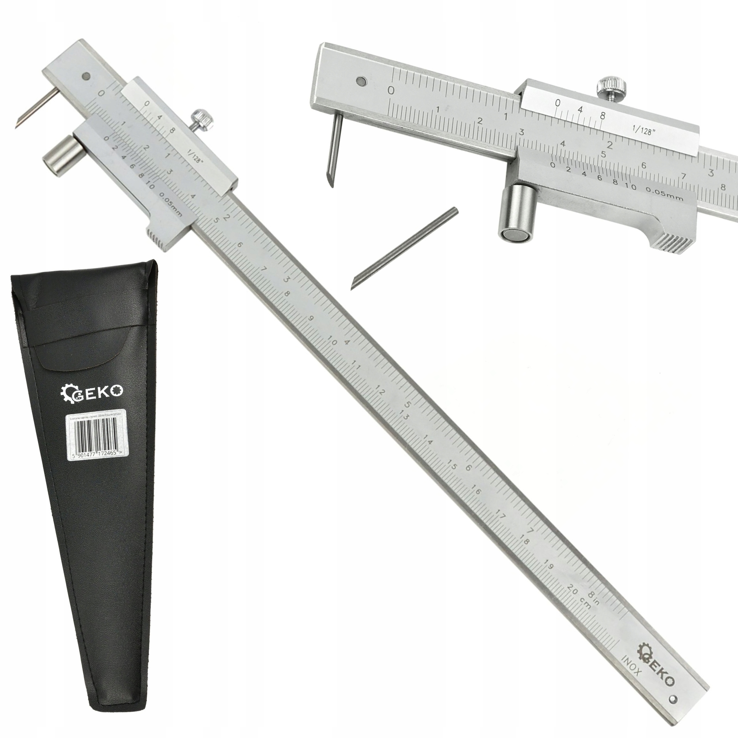 GEKO SUWMIARKA TRASERSKA Z RYSIKIEM 200MM 0,05MM