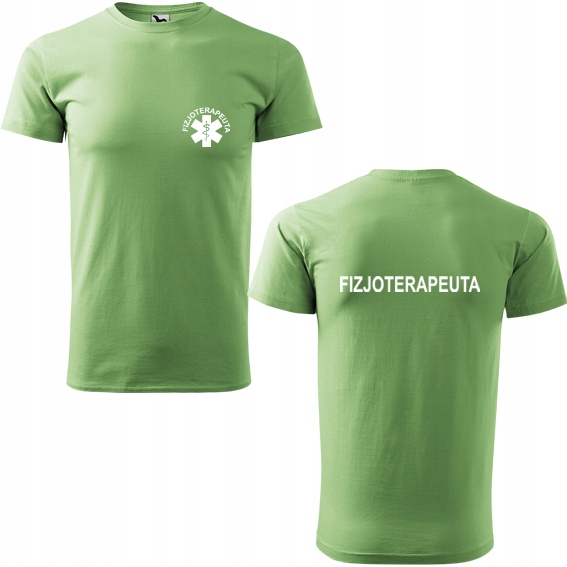 

Męska koszulka z nadrukiem Fizjoterapeuta L 39