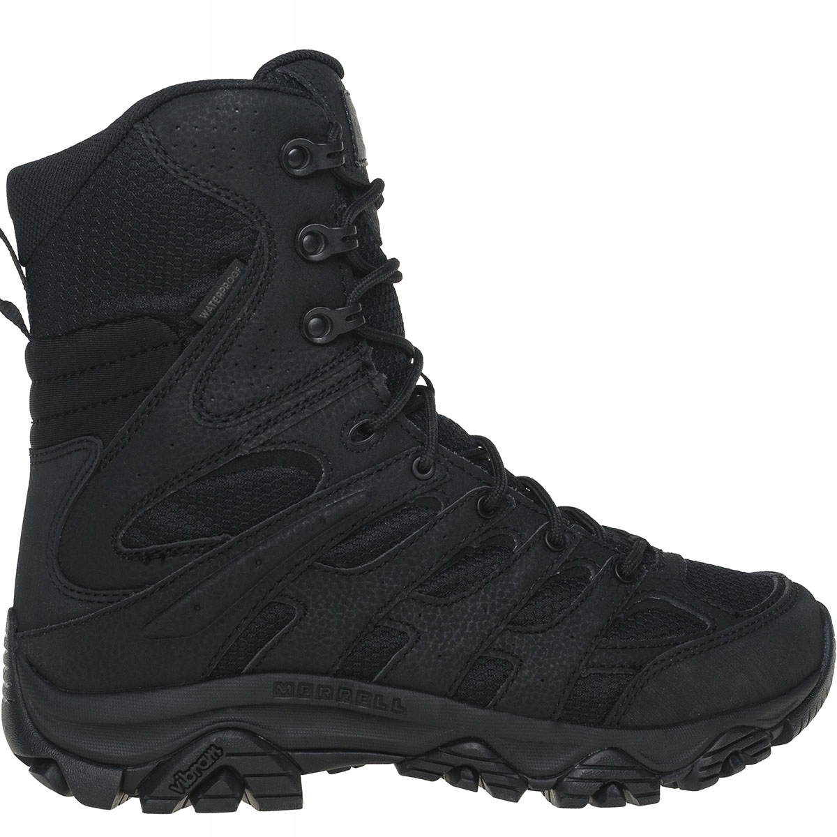 Pánské taktické trekové boty Merrell Moab 3 8", vysoké, černé, velikost 44,5