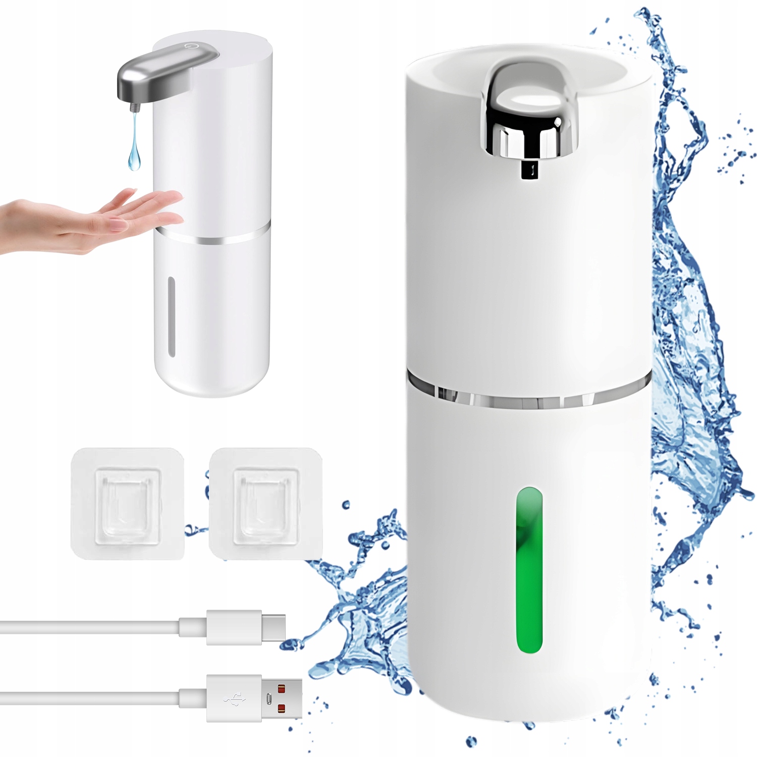 Automatický Dávkovač Mýdla Usb Nabíjení 380 ML Bezdotykový Bílý