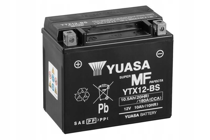 Bezúdržbová batéria Yuasa s kyselinou YTX12-BS YTX12-BS