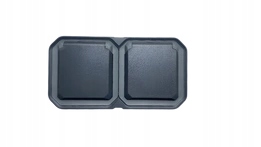 Nowe Plexo Gniazdo podwójne 2x2P Z podtynkowe antracyt Legrand 069860X