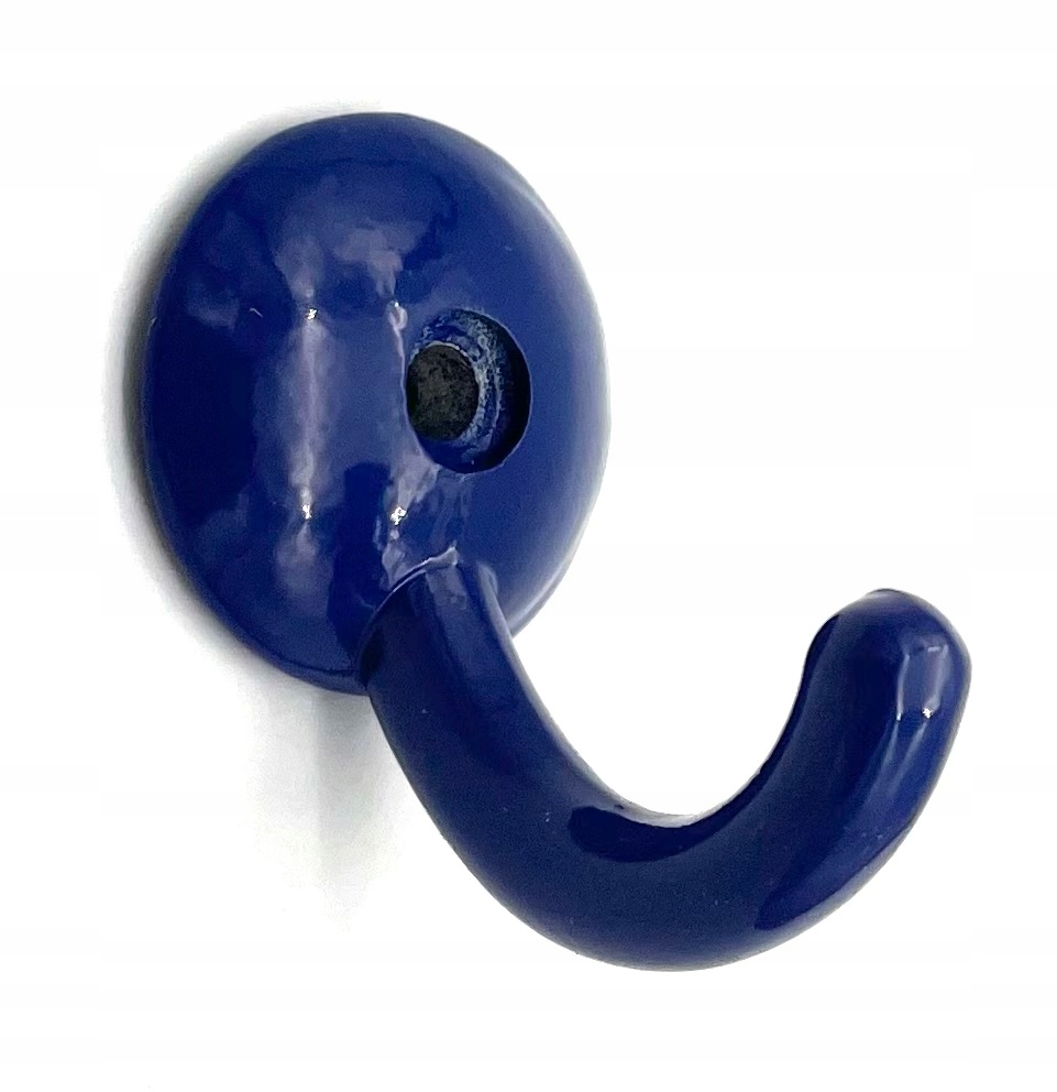 HACZYK MEBLOWY METALOWY MAŁY NIEBIESKI