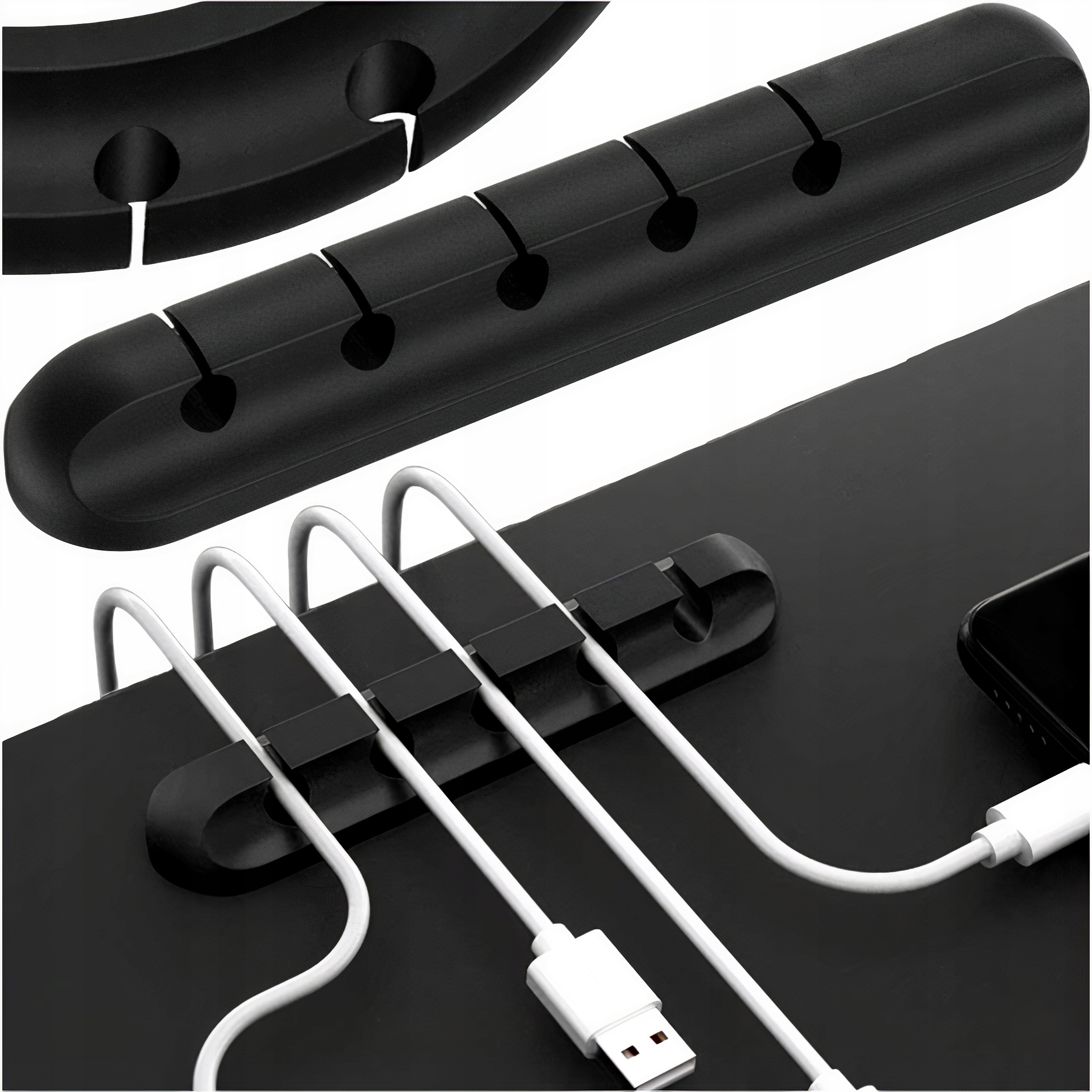 UCHWYT KABLI ORGANIZER KABLE PRZEWÓD SAMOPRZYLEPNY Stan opakowania oryginalne