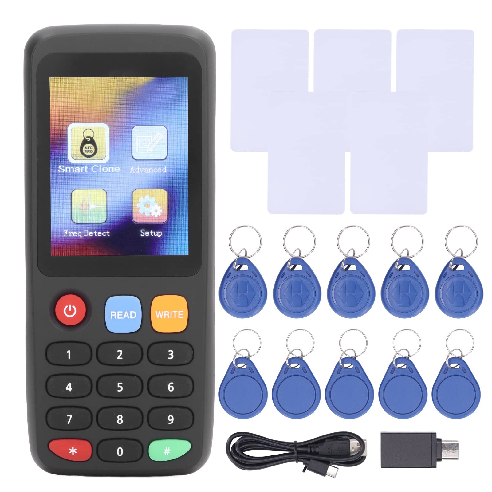 Čtečka Programátor Rfid karet Nfc X7 Usb-c 5 karet 10 klíčenek
