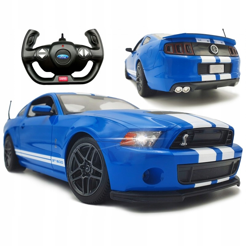 Samochód Zdalnie Sterowany Rc Duże Auto Na Pilot Ford Shelby Ledy Rastar Bl